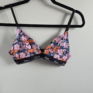 🌻4 For $20🌻Hanes Floral Bralette - Black, Pink, and Orange